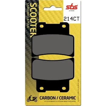 Brzda pro motocykl SBS Friction - Dánsko 214CT brzdové destičky SBS pro skútry