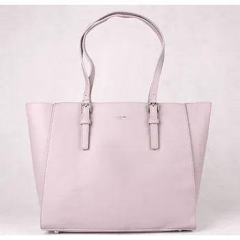 Kabelka Pětioddílová velká světle fialová kabelka na rameno David Jones 5649, na A4