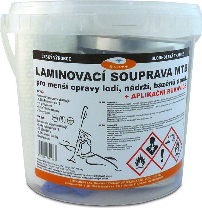 MTB Laminovací souprava 510g set (Epoxy souprava k lepení kovů, skla, keramiky, kameniny a dřeva.)