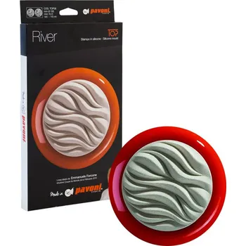 Forma na pečení Forma silikonová design Riverl 3D (zvlněná hladina) 2x110ml, ⌀13,5, v.1,5cm