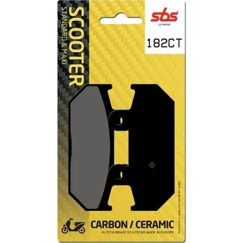 Brzda pro motocykl SBS Friction - Dánsko 182CT brzdové destičky SBS pro skútry