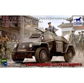 Plastikový model Bronco 1/35 Leichter Panzerspähwagen Sd.Kfz. 221 (Chinese Army Version)