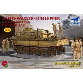 Plastikový model Bronco 1/35 Land-Wasser-Schlepper (Late Production)