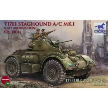 Plastikový model Bronco 1/35 T17E1 Staghound A/C Mk.I (Late Production)