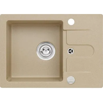 Nerezový dřez Dřez Cortina 10 Beige G55 sítkový odtok 3 1/2, sifon pop-up