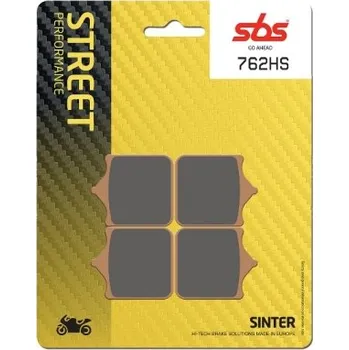 Brzda pro motocykl SBS Friction - Dánsko 762HS sintrované brzdové destičky SBS