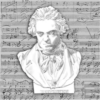 Papírový ubrousek Ubrousky Ludwig van Beethoven portrét