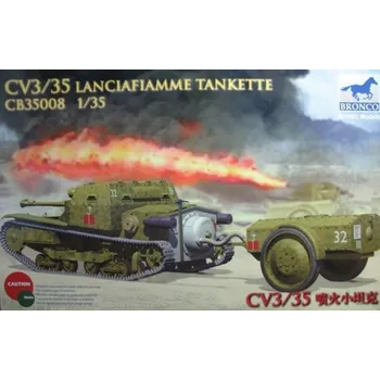 Plastikový model Bronco 1/35 CV3/35 Lanciafiamme tankette