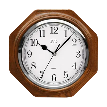 Hodiny Dřevěné nástěnné netikající tiché hodiny JVD NS71.2