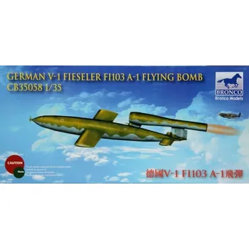 Plastikový model Bronco 1/35 German V-1 Fieseler Fi103 A-1 Flying Bomb