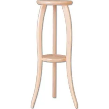 Zrcadlo ImportWorld Dřevěný stojan na květiny masiv Olda v75 cm (Barva dřeva: Dub)