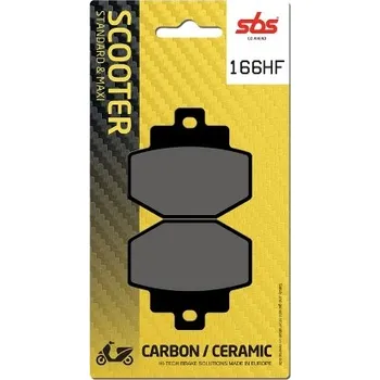 Motodíl SBS Friction - Dánsko 166HF keramické brzdové destičky SBS pro motocykly