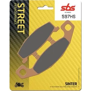 Brzda pro motocykl SBS Friction - Dánsko 597HS sintrované brzdové destičky SBS