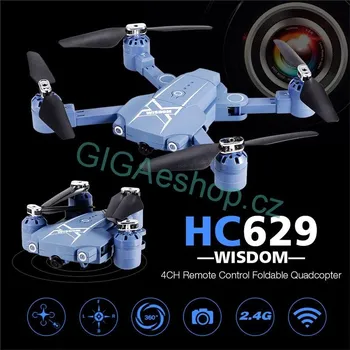Dron SKLÁDACÍ DRON WISDOM FLY S KAMEROU (Největší z kapesních skládacích dronů. Tento jedinečný dron HC 629W WISDOM Vám vyrazí dech.)
