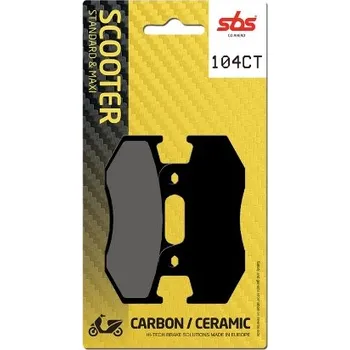 Brzda pro motocykl SBS Friction - Dánsko 104CT brzdové destičky SBS pro skútry