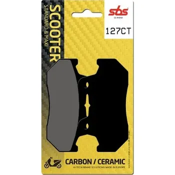 Brzda pro motocykl SBS Friction - Dánsko 127CT brzdové destičky SBS pro skútry