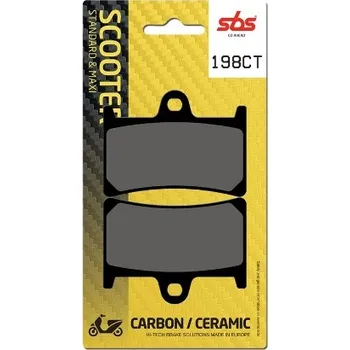 Brzda pro motocykl SBS Friction - Dánsko 198CT brzdové destičky SBS pro skútry
