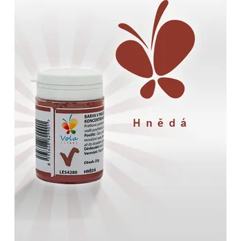 Potravinářské barvivo Barva v prášku extra koncentrovaná, hnědá 25 g/kelímek