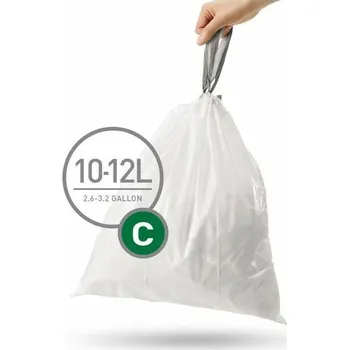 Pytle na odpadky Typ C - sáčky do odpadkového koše Simplehuman 10-12 l, zatahovací, 20 ks CW0162