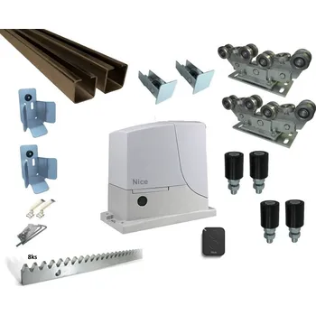 Sada pro posuvnou samonosnou bránu do šíře 7m - 500kg - C80Fe - ROX1000KIT