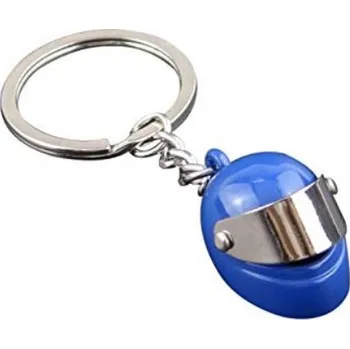 Přívěsek na klíče Helma - modrá