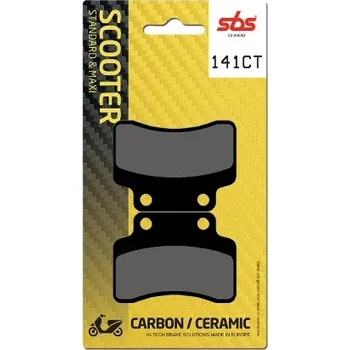 Brzda pro motocykl SBS Friction - Dánsko 141CT brzdové destičky SBS pro skútry