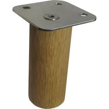 Nábytkové kování Noha nábytková kulatá průměr 42mm 10 - 50cm Noha nábytková půměr 42mm 100mm