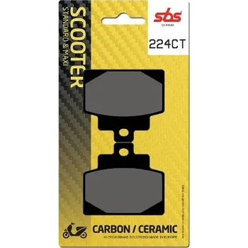 Brzda pro motocykl SBS Friction - Dánsko 224CT brzdové destičky SBS pro skútry