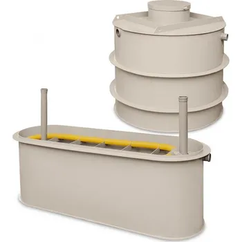 Čistička odpadních vod Plastový septik samonosný 6 m3 + zemní pískový filtr typu PF 6-9 - TOP nádrže