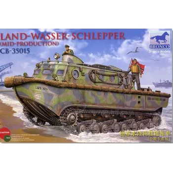 Plastikový model Bronco 1/35 Land-Wasser-Schlepper (Mid Production)