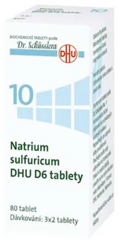 Homeopatikum Dr. Peithner No. 10 Natrium sulfuricum DHU D6 - 80 tbl.