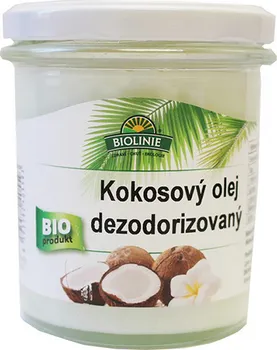 Rostlinný olej Biolinie Kokosový olej dezodorizovaný Bio 240 g