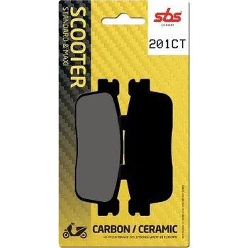 Brzda pro motocykl SBS Friction - Dánsko 201CT brzdové destičky SBS pro skútry