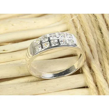 Prsten Prsten se zirkony vel.53 Ag 925/1000 2,7g