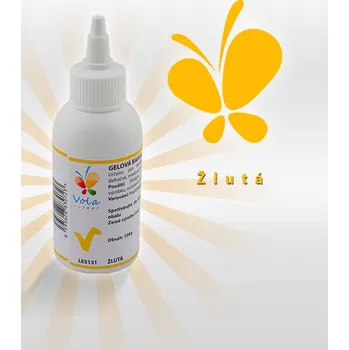 Potravinářské barvivo Gelová barva, žlutá 100 g/lahvička