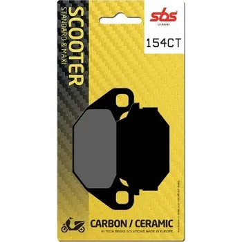 Brzda pro motocykl SBS Friction - Dánsko 154CT brzdové destičky SBS pro skútry
