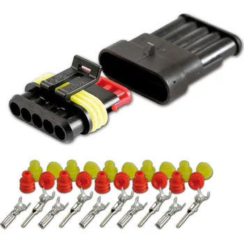 Elektroinstalace pro motocykl Biffi & Premoli Vodotěsná svorkovnice se zámkem konektor: pětipólový