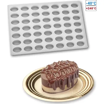 Forma na pečení Forma silikonová na nugátové pralinky (ovál) 3,2x2,1, v.1,4cm