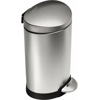 Odpadkový koš Pedálový odpadkový koš Simplehuman - 6 l, půlkulatý, matná ocel, FPP CW1834CB