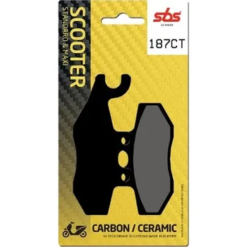 Brzda pro motocykl SBS Friction - Dánsko 187CT brzdové destičky SBS pro skútry
