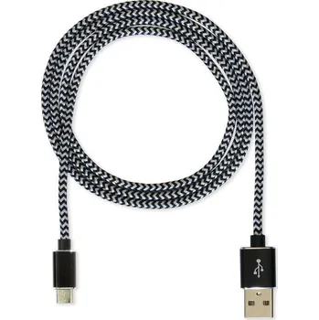 KABEL MicroUSB, 1m (Kabel určený pro všechny majitele mobilních telefonů, fotoaparátů, hudebních přehrávačů a dalších zařízení s tolik rozšířeným rozhraním micro USB. )