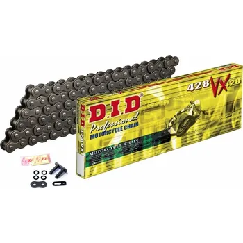 Řetězová sada pro motocykl DID - Japonsko 136 čl. řetěz DID typ 428VX černý