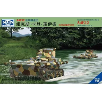 Plastikový model Riich models 1/35 VCL Light Amphibious Tank A4E12 Late Production