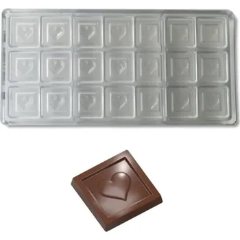 Forma na pečení Forma na pralinky (srdce tabulka 5,2g) 3x7 tvarů/forma