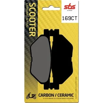 Brzda pro motocykl SBS Friction - Dánsko 169CT brzdové destičky SBS pro skútry