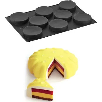 Nádoba na pečení Forma silikonová (8ks insert kolečko) prům.14, v.3cm