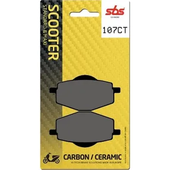 Brzda pro motocykl SBS Friction - Dánsko 107CT brzdové destičky SBS pro skútry