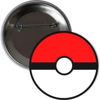 Odznáček s potiskem Odznáček PokéBall 37mm