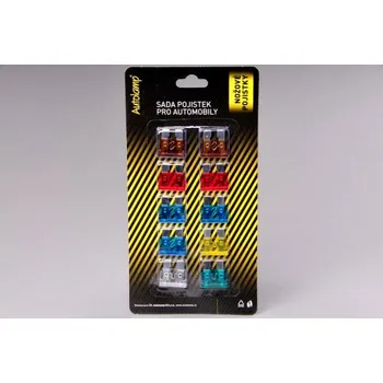 Sada pojistek plochých 7,5-30A 10ks