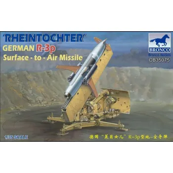 Plastikový model Bronco 1/35 German R-3p Rheintochter Surface-to-Air Missile